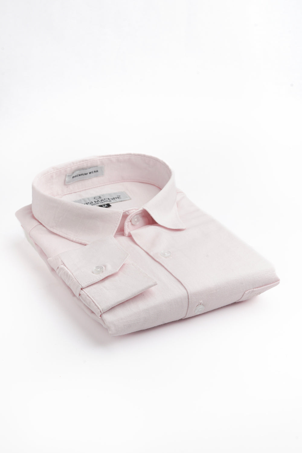 Pink Color Linen Blend Shirt