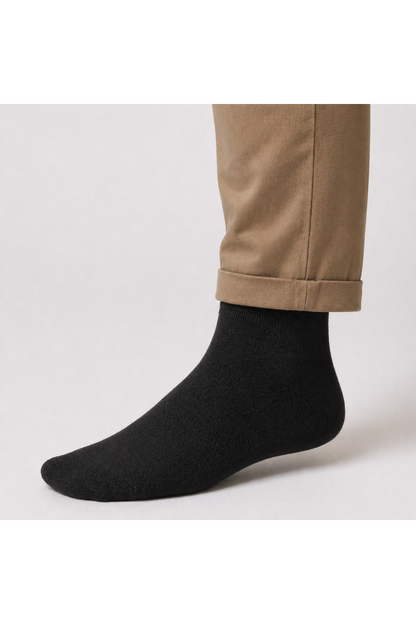 Pack of 5 Black socks Crew Length For Men