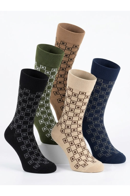 Boxy Crew Length Antibacterial socks for men