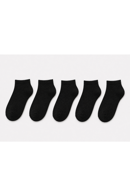 Pack of 5 Black Socks Ankle For Men
