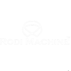 Logo of Rod Machine with a stylized 'R' on a white background