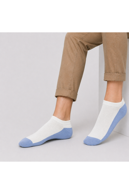 Pack of 5 Classy Ankle White Color socks for Men